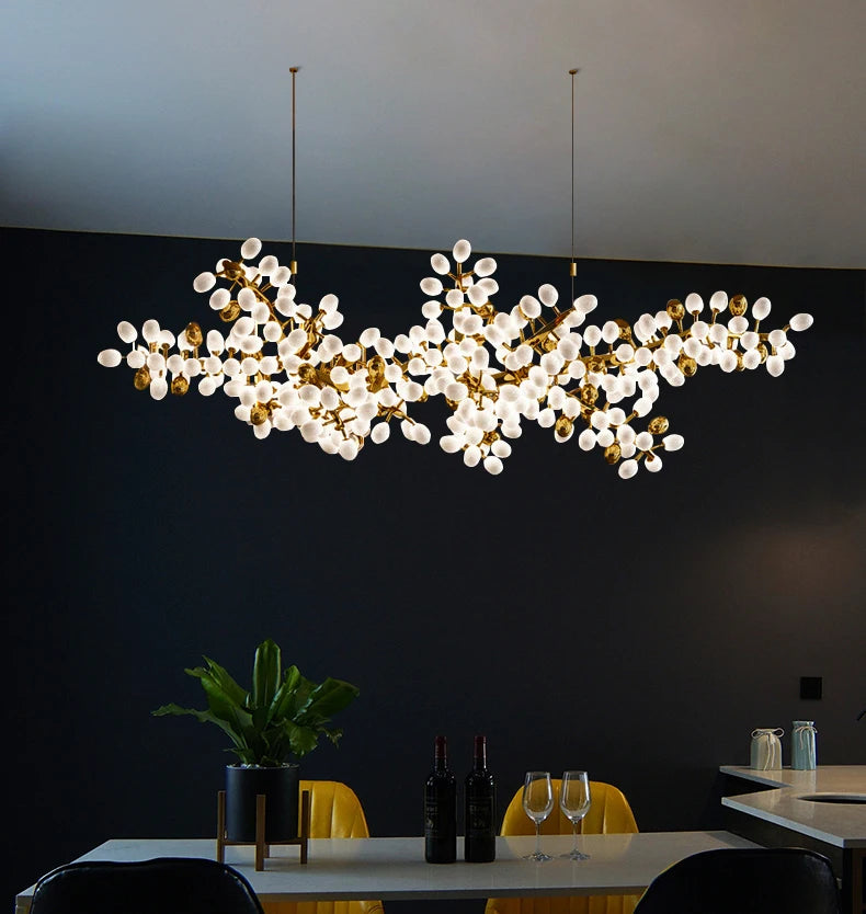 Modern Luxury Hanging Chandelier For Loft Dining Room Kitchen Bar Living Room Long Chandeliers For Dining Table Pendant Lights