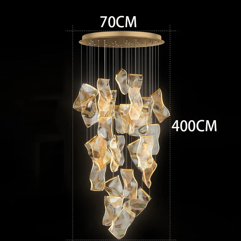 Modern home decor led lights pendant light lamps forstaircase Chandeliers for living room hanging light indoor lighting