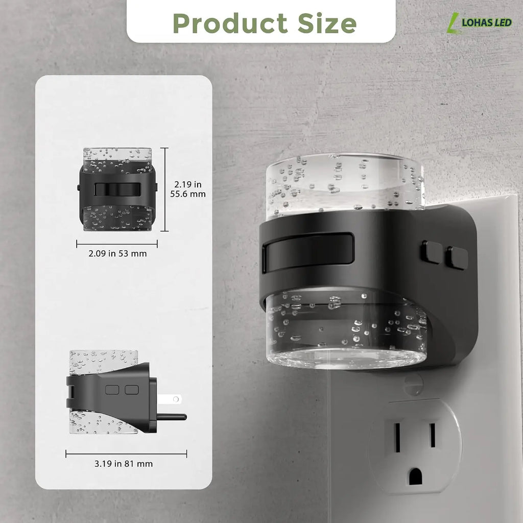 Motion Sensor Night Light, 5CCT Dimmable Plug-in, 2 Pack, Auto Dusk to Dawn for Hallway Bathroom