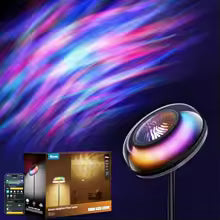 Govee Uplighter Floor Lamp for Living Room, RGBIC Ripple Projector, Floor Lamp for Bedroom, Compatible with SmartThings, Alexa,
