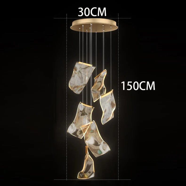 Modern home decor led lights pendant light lamps forstaircase Chandeliers for living room hanging light indoor lighting