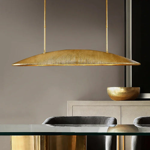 American style minimalist gold foil restaurant pendant light creative senior designer front desk tea room sailboat island light